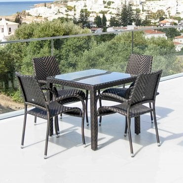 Ocean Fiji Square 4 Seater Dining Set