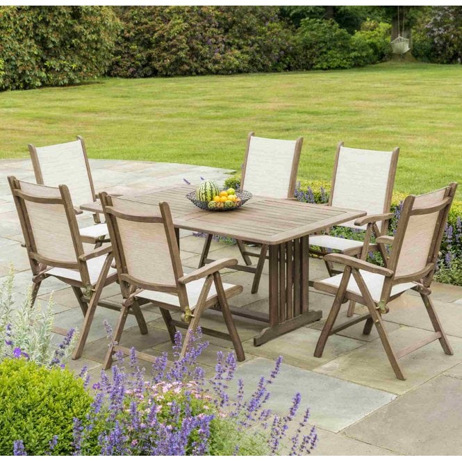 Alexander Rose Sherwood 6 Seater Dining Set