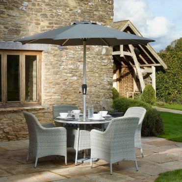 Tetbury 4 Seat Dining Set - Cloud