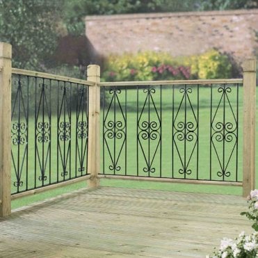 Ascot Decking Fence Panel - Pack of 2