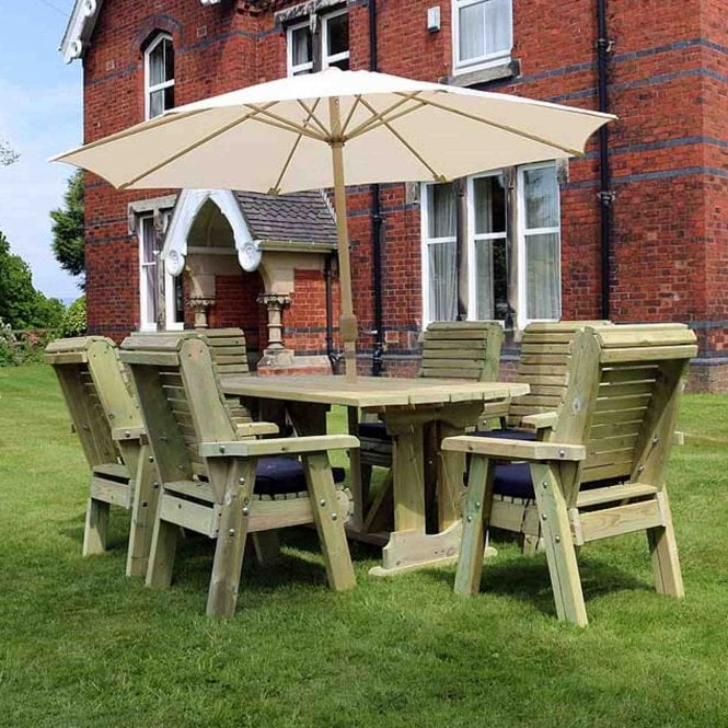 Churnet Valley Ergo Table & Chair 6 Seater Dining Set