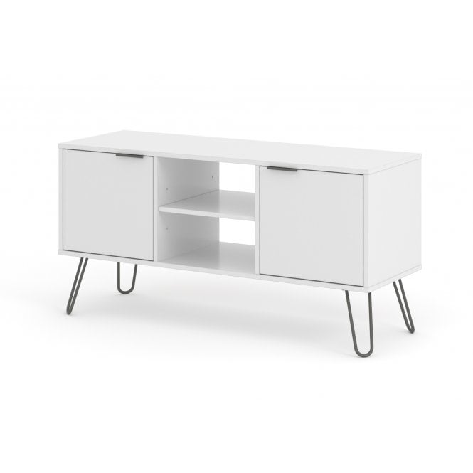 Core Augusta White Flat Screen TV Unit