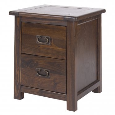 Boston 2 Drawer Bedside Cabinet