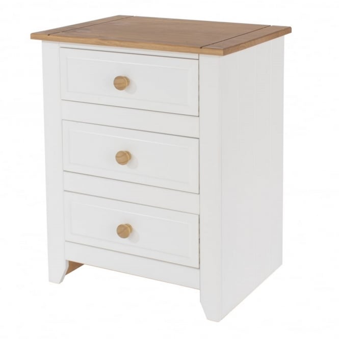 Core Capri 3 Drawer Bedside Cabinet