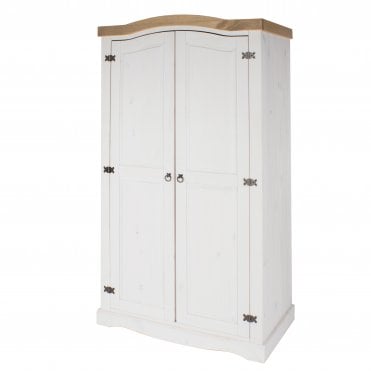 Corona White 2 Door Wardrobe