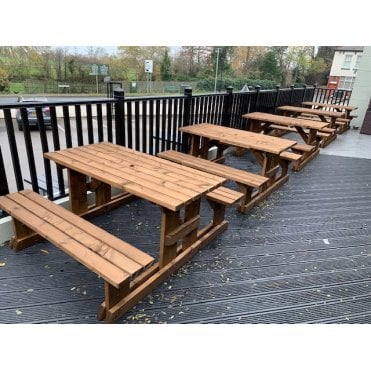 6 Seater Walk-In Picnic Bench