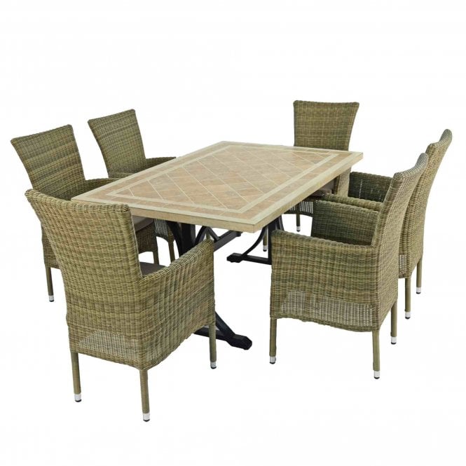 Europa Leisure Hampton Dining Set with 6 Dorchester Chairs