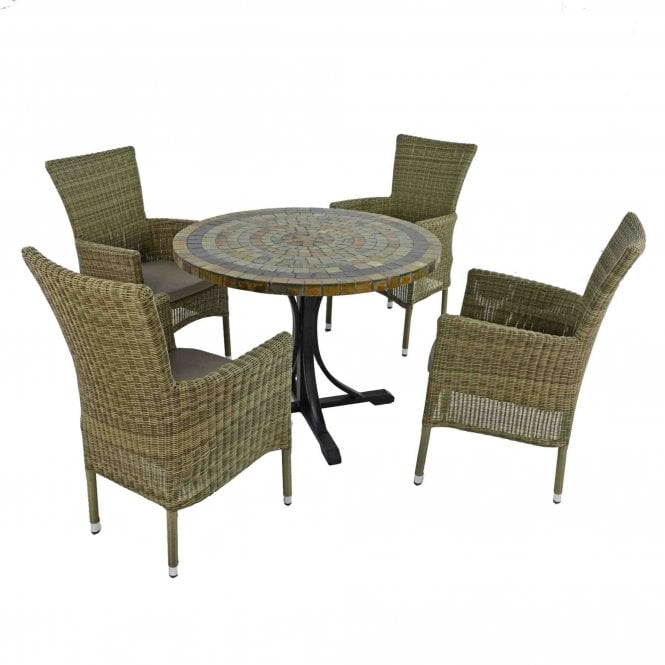 Europa Leisure Monterey Dining Set with 4 Dorchester Chairs