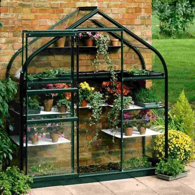 Halls Supreme Wall Garden Greenhouse 6X2