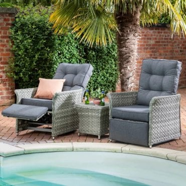 reclining garden love seat