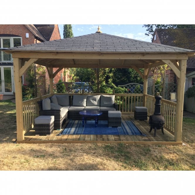 Jagram Cotswold Canopy 3x4 with Floor and Balustrade