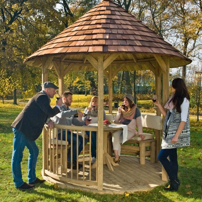 Jagram Villandry Gazebo with Cedar Roof