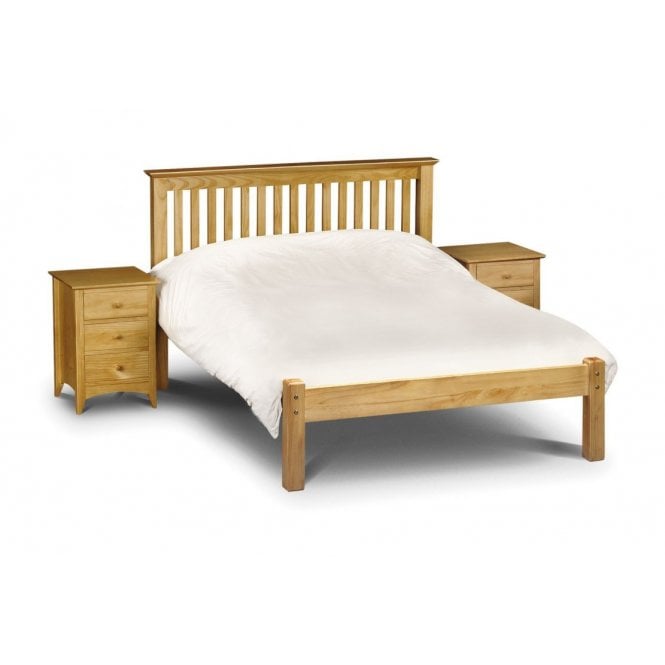 Julian Bowen Barcelona Low Foot End Double Bed - Solid Pine