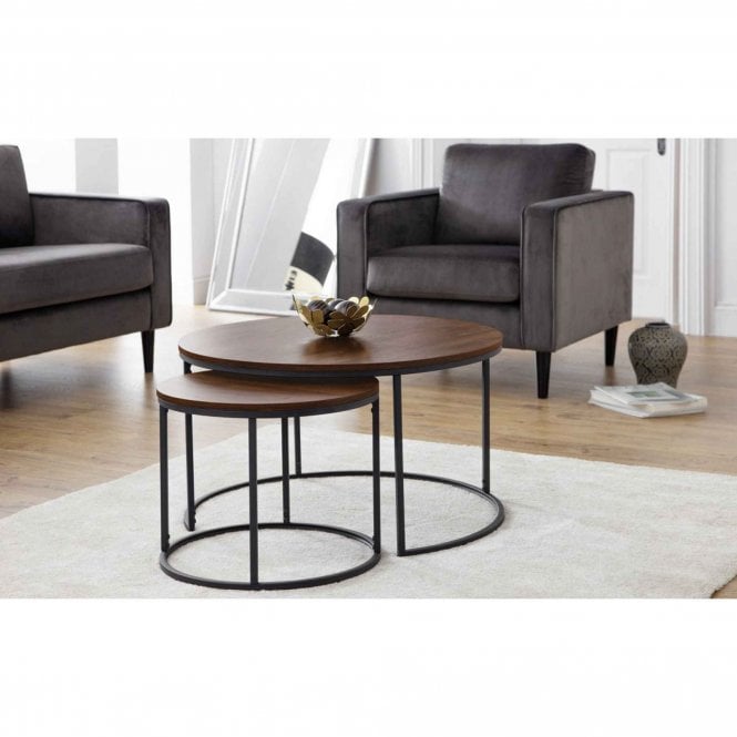 Julian Bowen Bellini Round Nesting Coffee Table