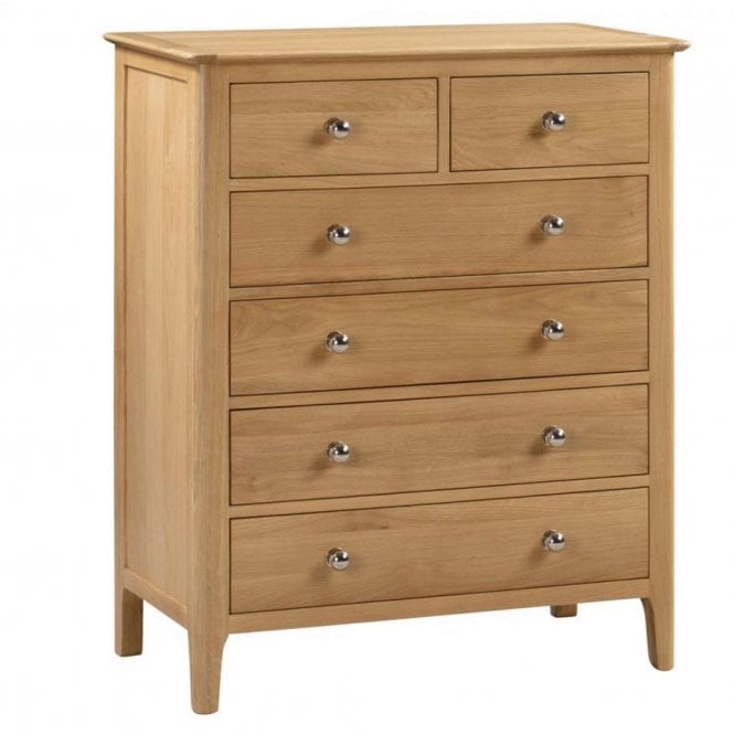 Julian Bowen Cotswold Oak 4+2 Drawer Chest