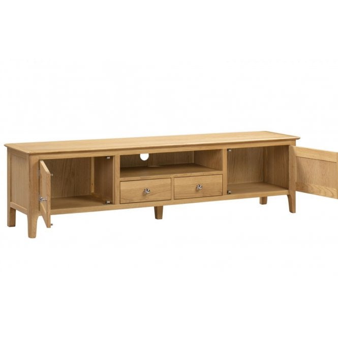 Julian Bowen Cotswold Oak Widescreen TV Unit