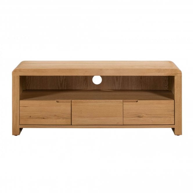 Julian Bowen Curve Oak TV Unit