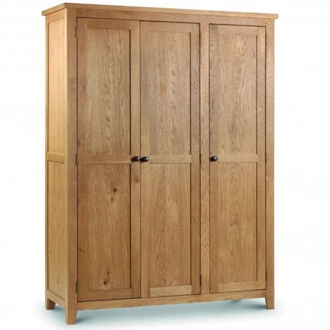 Julian Bowen Marlborough Oak 3 Door Wardrobe