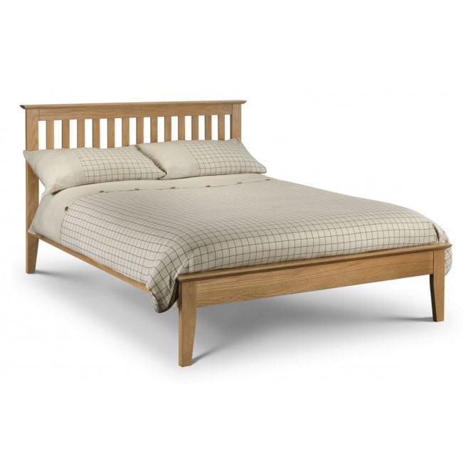 Julian Bowen Salerno Shaker Double Bed - Solid Oak