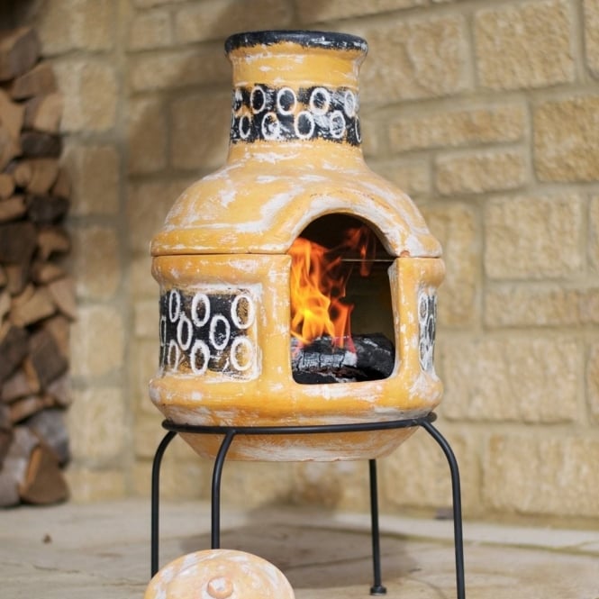 La Hacienda Circles Small Chimenea With Grill