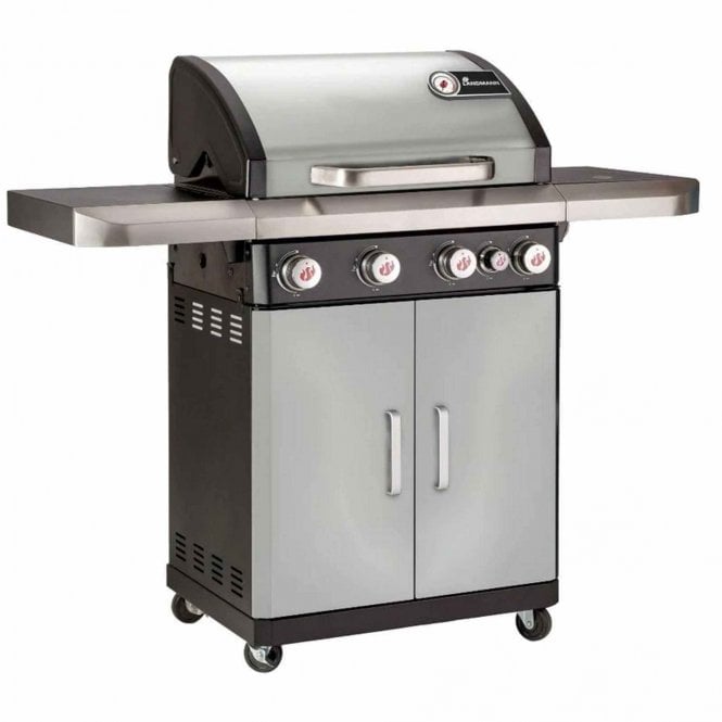 Landmann Rexon MCS Cook 4.1 - 4 Burner Gas BBQ - Stainless Steel