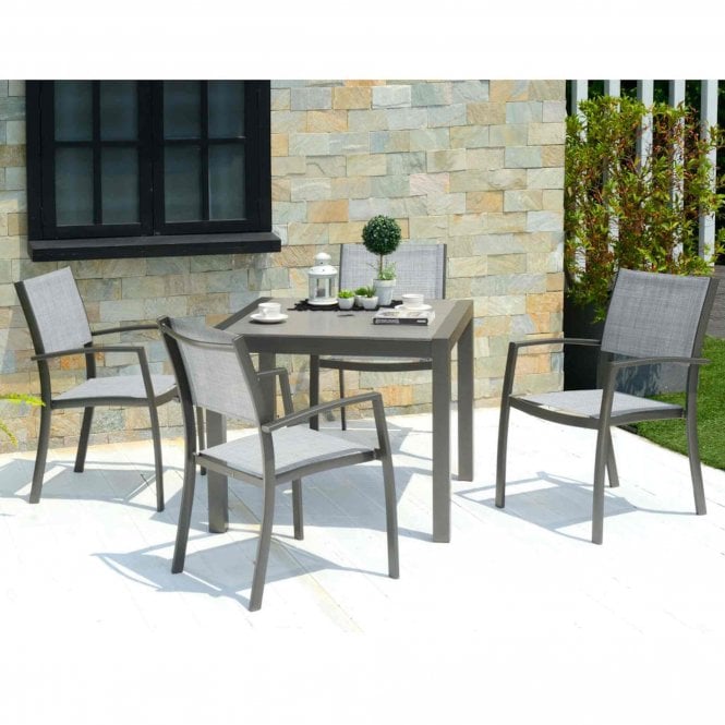 Lifestyle Garden Solana 4 Seat Stacking Dining Set