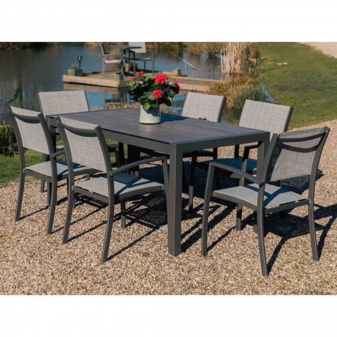 Lifestyle Garden Solana 6 Seat Stacking Dining Set