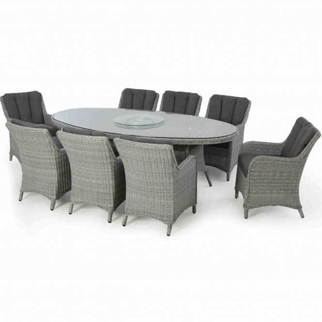 Maze Rattan Ascot 8 Seat Oval Dining Set