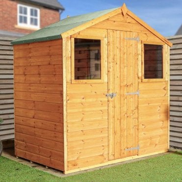 4 x 6 Shiplap Apex Shed - Front Windows