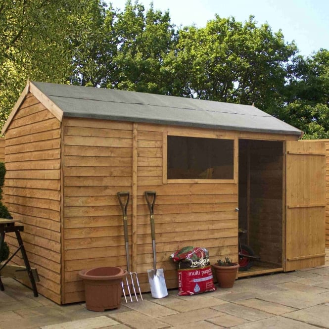 Mercia Overlap Reverse Apex Shed 10X6