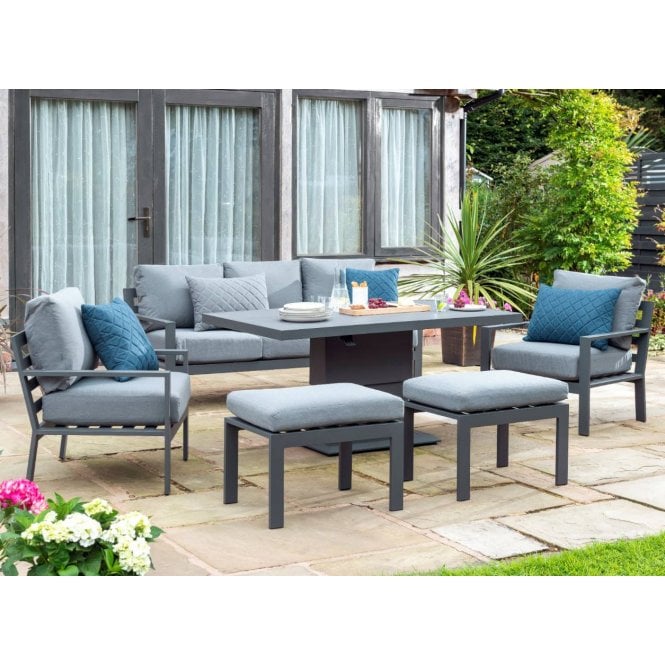 Norfolk Leisure Titchwell Lounge Set with Gas Adjustable Table