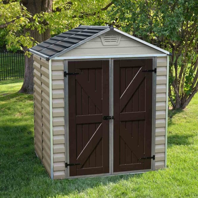 Palram-Canopia Skylight Plastic Tan Apex Shed 6X5