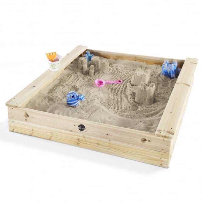 Plum Square Wooden Sand Pit