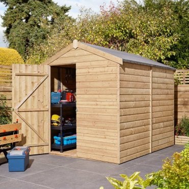 8×6 Single Door Shiplap Apex Shed