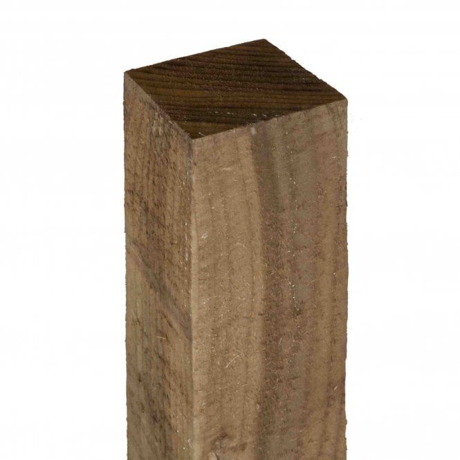 Rowlinson Brown Fence Post 75mm Sq.