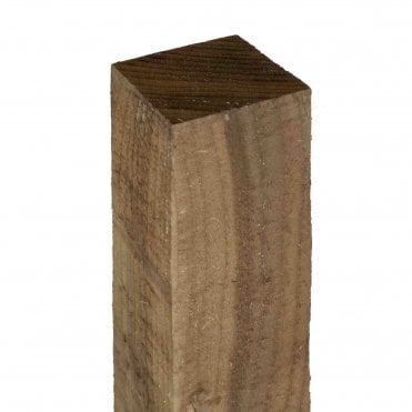 Brown Fence Post 75mm Sq.