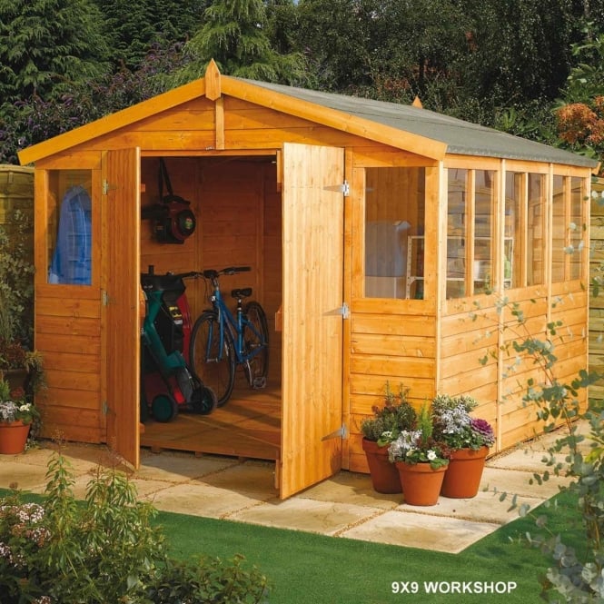 Rowlinson Shiplap Apex Workshop 9X9