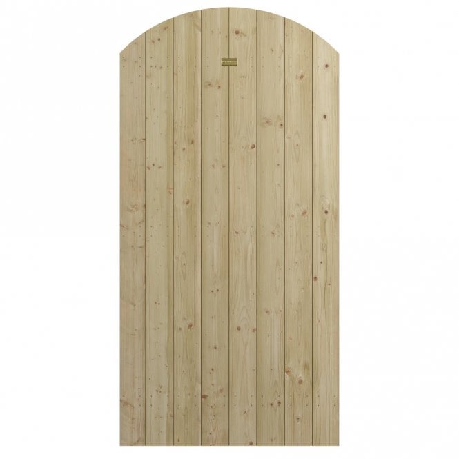Rowlinson Tongue and Groove Arch Top Wooden Gate