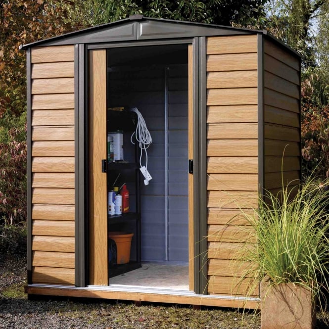 Rowlinson Woodvale Metal Apex Shed 6X5