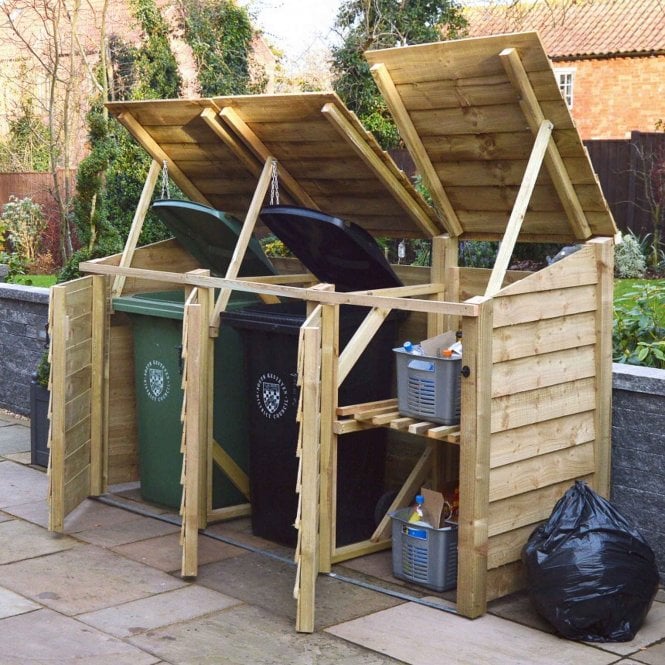 Rutland County Morcott Triple Combo Bin with Recycling Box Store