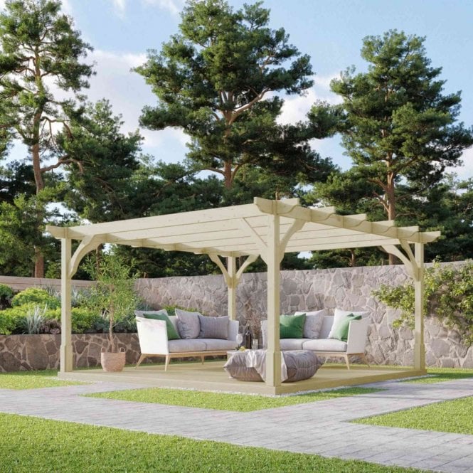 Rutland County Premium Pergola And Decking Kit