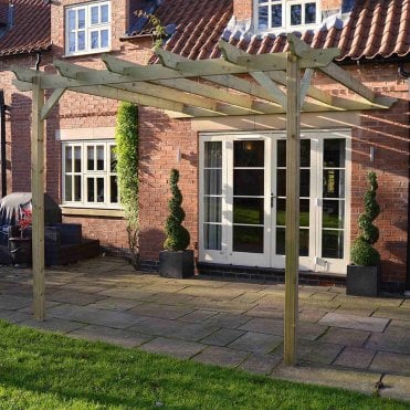 Wall Mounted Garden Pergola 4.8m