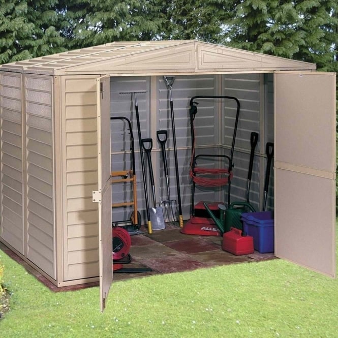 Saffron Plastic Apex Shed 8X5