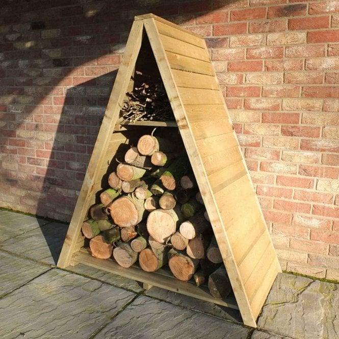 Shire Large Triangular Log Store Overlap Pressure Treated