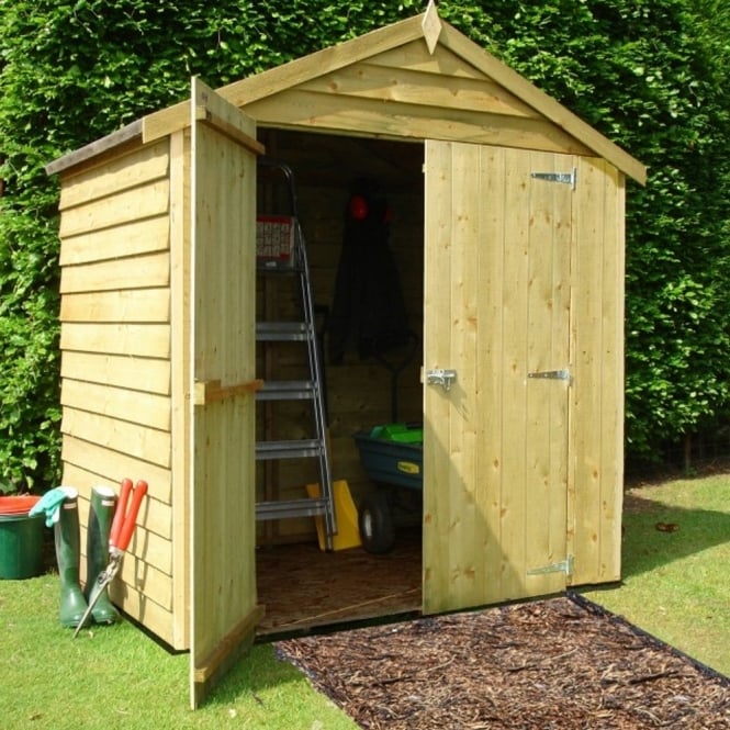 Shire Overlap Apex Pressure Treated Shed 6X4