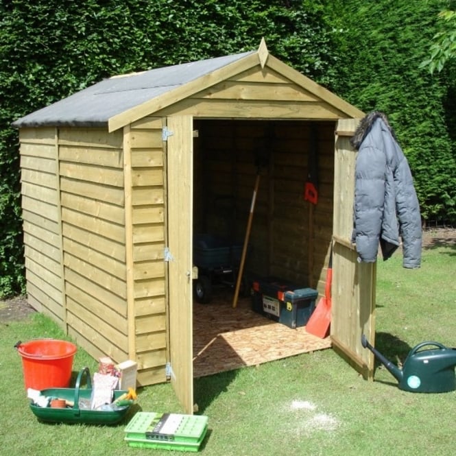 Shire Overlap Apex Pressure Treated Shed 6X8