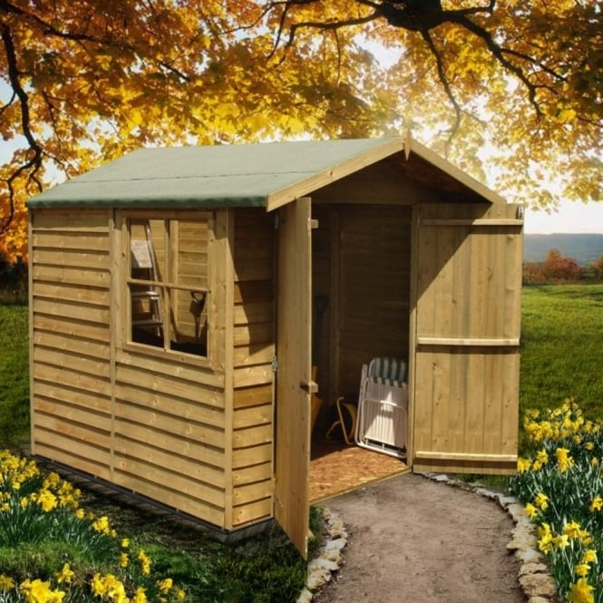 Shire Overlap Apex Pressure Treated Shed 7X7