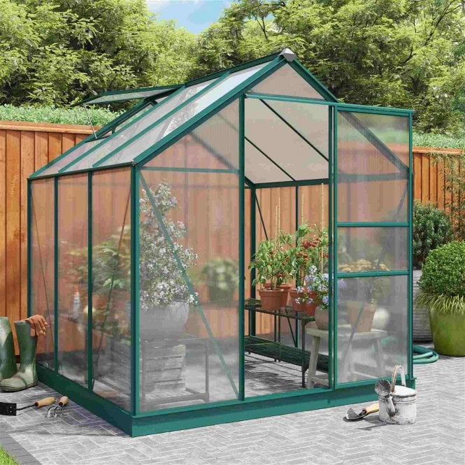 Storemore Rosette Hobby Polycarbonate Greenhouse 6X8