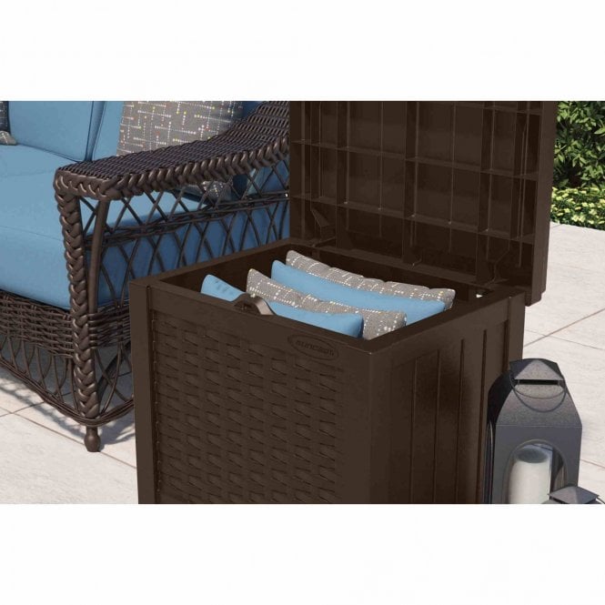 Suncast Java Resin Wicker Storage Seat