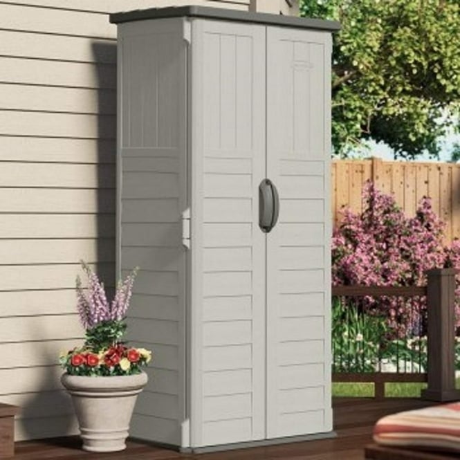 Suncast Mannington Vertical Shed 3X2 - Vanilla